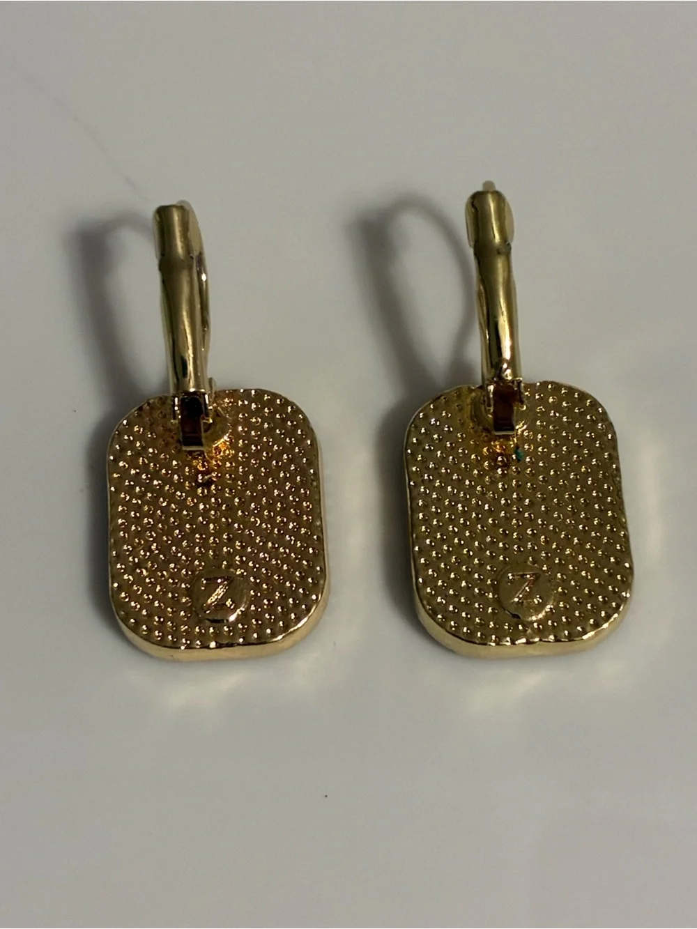 Vintage Black and Gold Drop Earrings